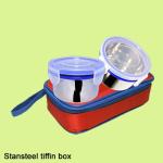 ROYAL ELIBA Leakproof & Microwave Safe Lunch Box for Adults & Kids 2 Containers Lunch Box  (300 ml, Thermoware)