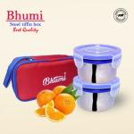 ROYAL ELIBA Leakproof & Microwave Safe Lunch Box for Adults & Kids 2 Containers Lunch Box  (300 ml, Thermoware)
